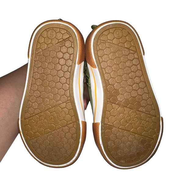 Cat & Jack Toddler Green Dinosaur Shoes Size 5 Like New - Picture 6 of 9